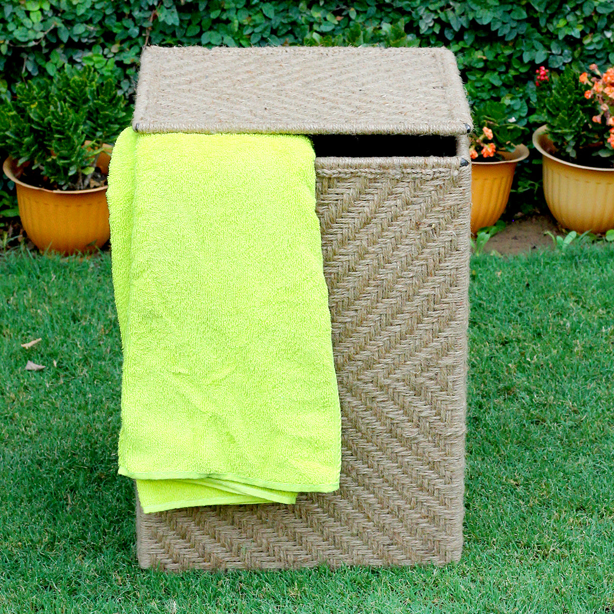 Jute Large Laundry Basket | Beige