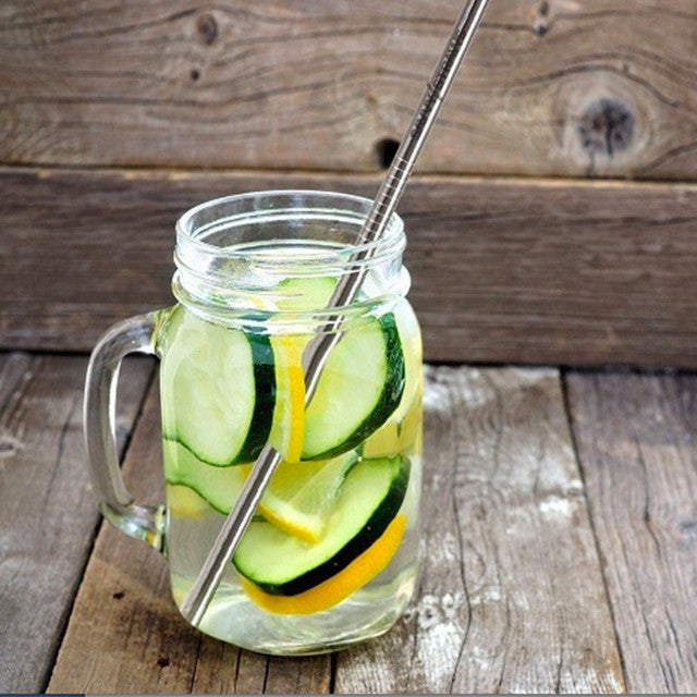 Stainless Steel Straws Skinny Straight Steel