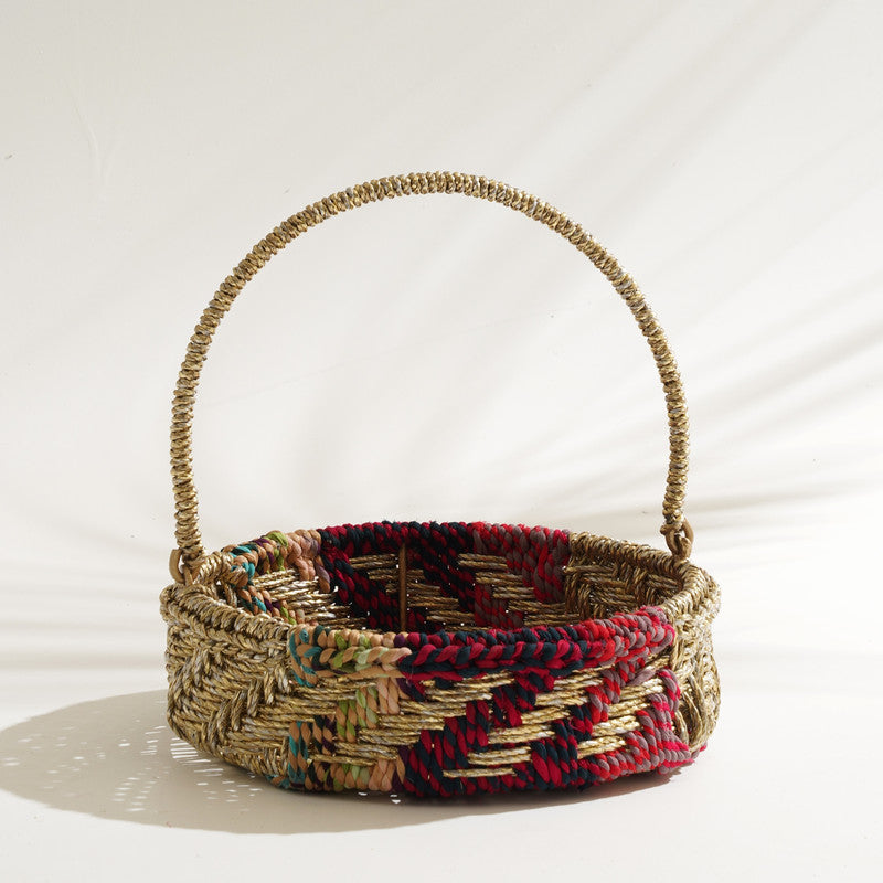 Upcycled Rope Fruit Basket | Multicolour