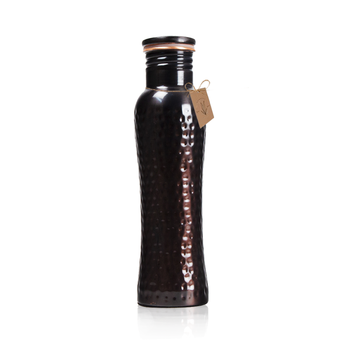 Copper Bottle | Vintage Hammered | Dark Purple | 1 Litre