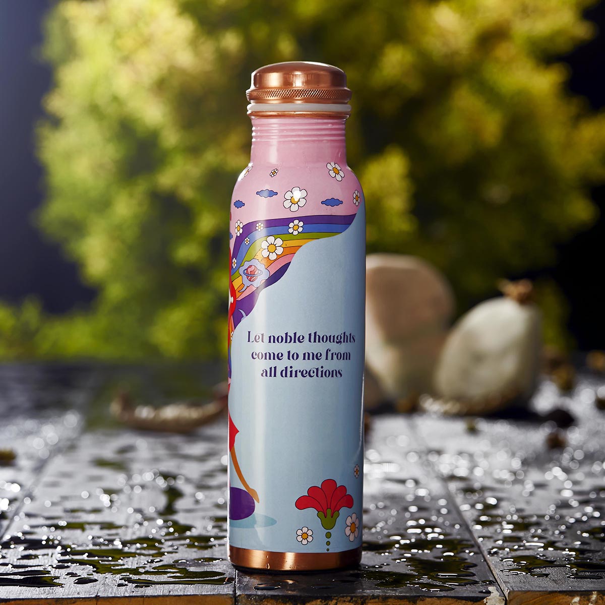 Copper Bottle | Pink | 1 Litre