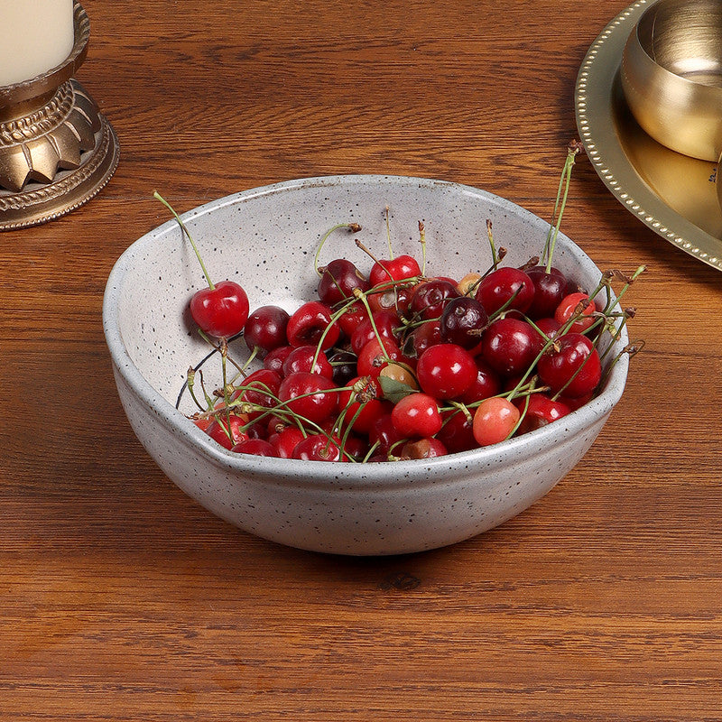 Ceramic Bowl | Square Base | Light Blue