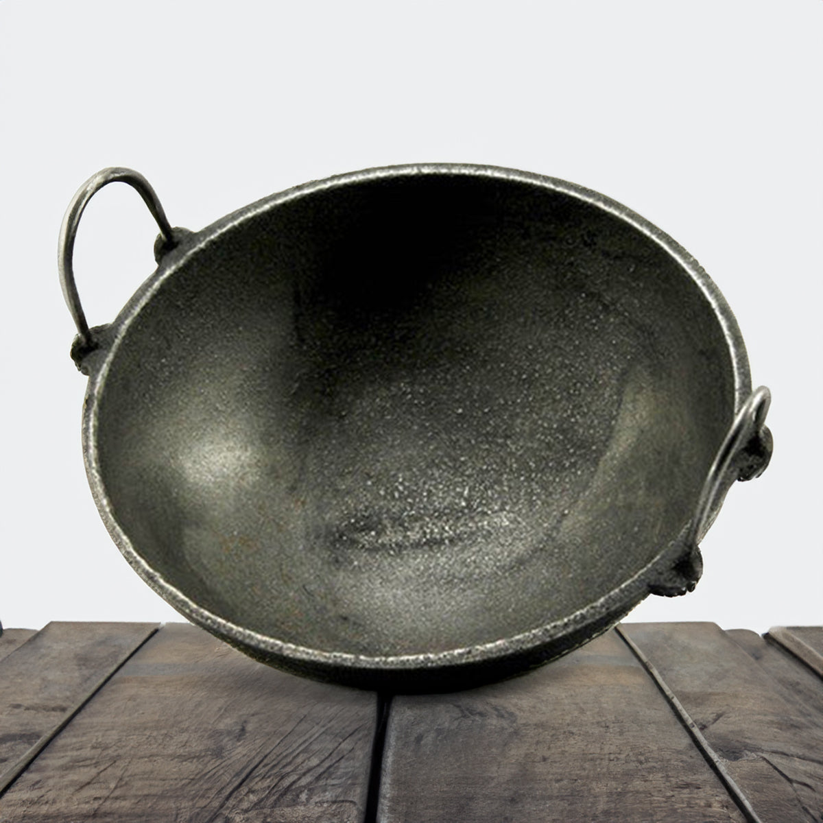 Cast Iron Kadai | Greyish Black By Getkitch