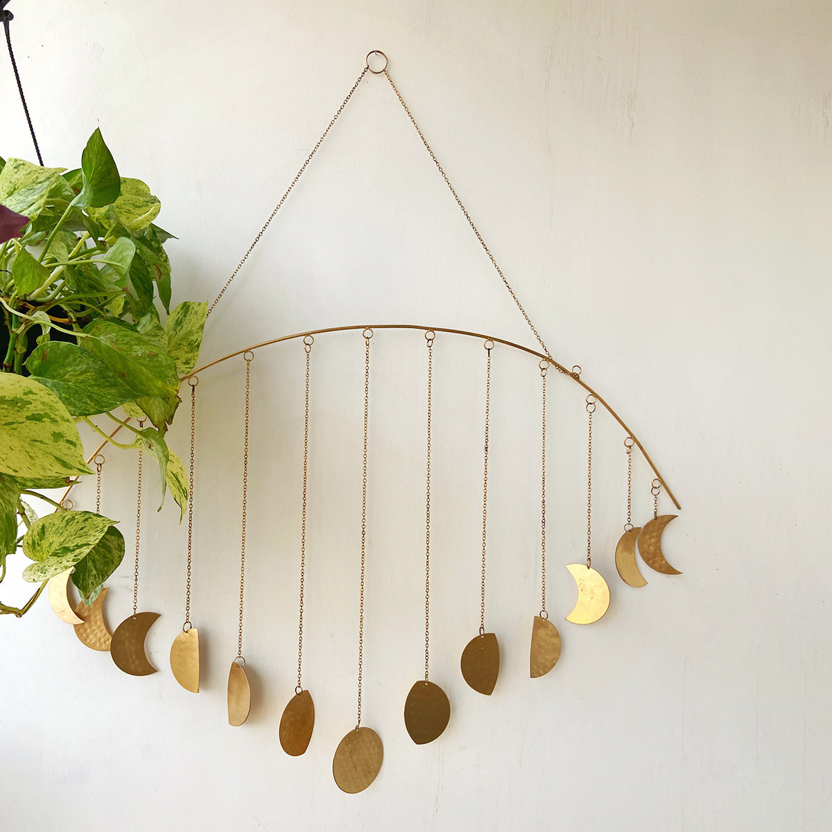 Iron Decorative Wall Hanging | Hammered Design | Gold By Abel House