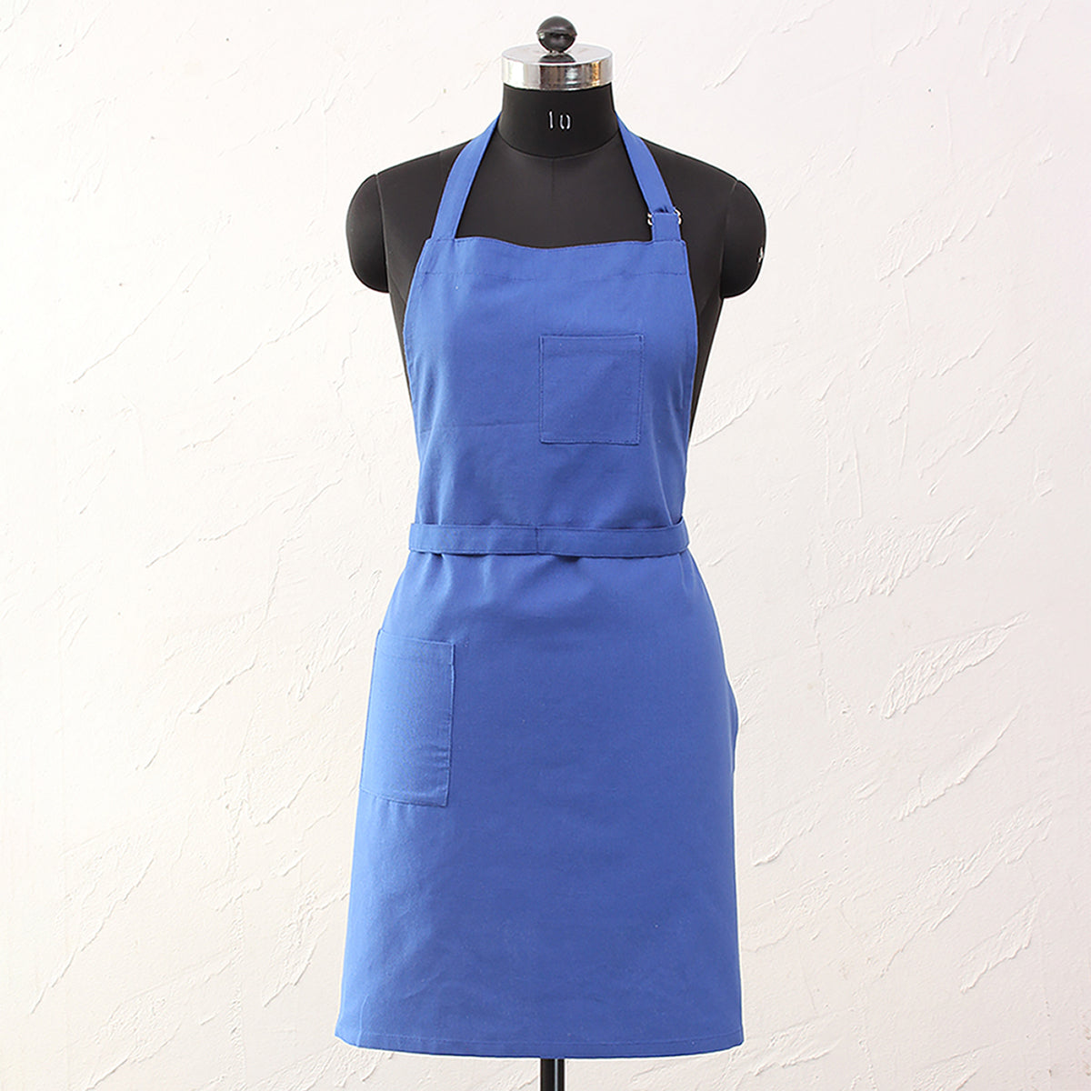 Cotton Kitchen Apron | Solid Design | Blue By House This