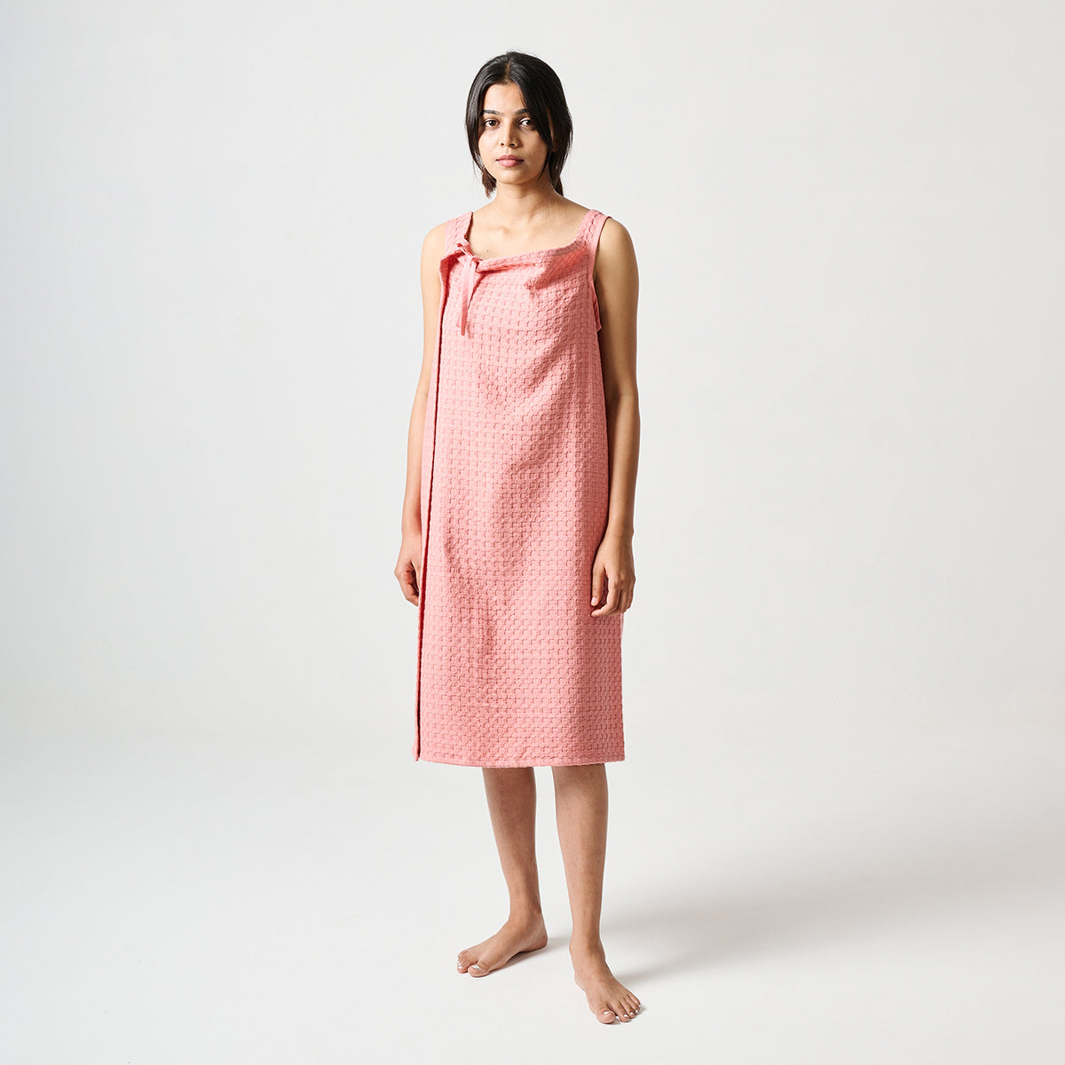 Cotton Bath Towel Wrap | Coral Peach By Oodaii