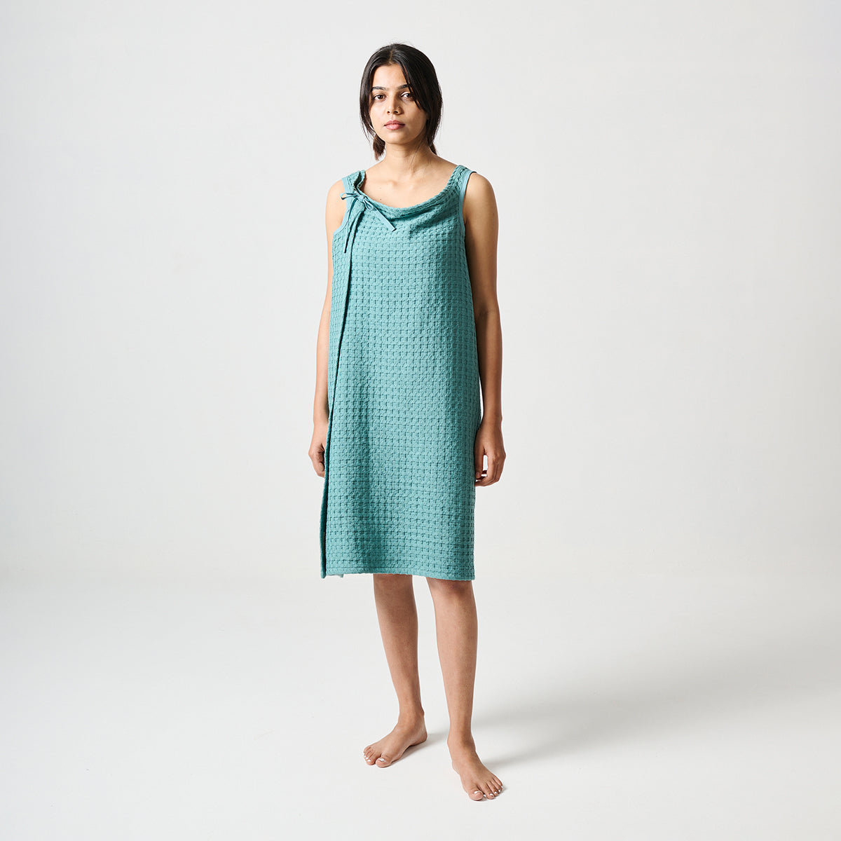 Cotton Bath Towel Wrap | Turquoise By Oodaii