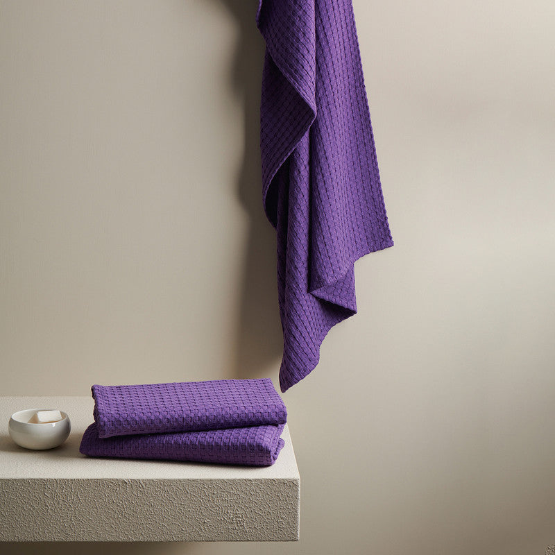 Cotton Bath Towel | Super-Absorbent | Purple | 70 x 140 cm By Oodaii