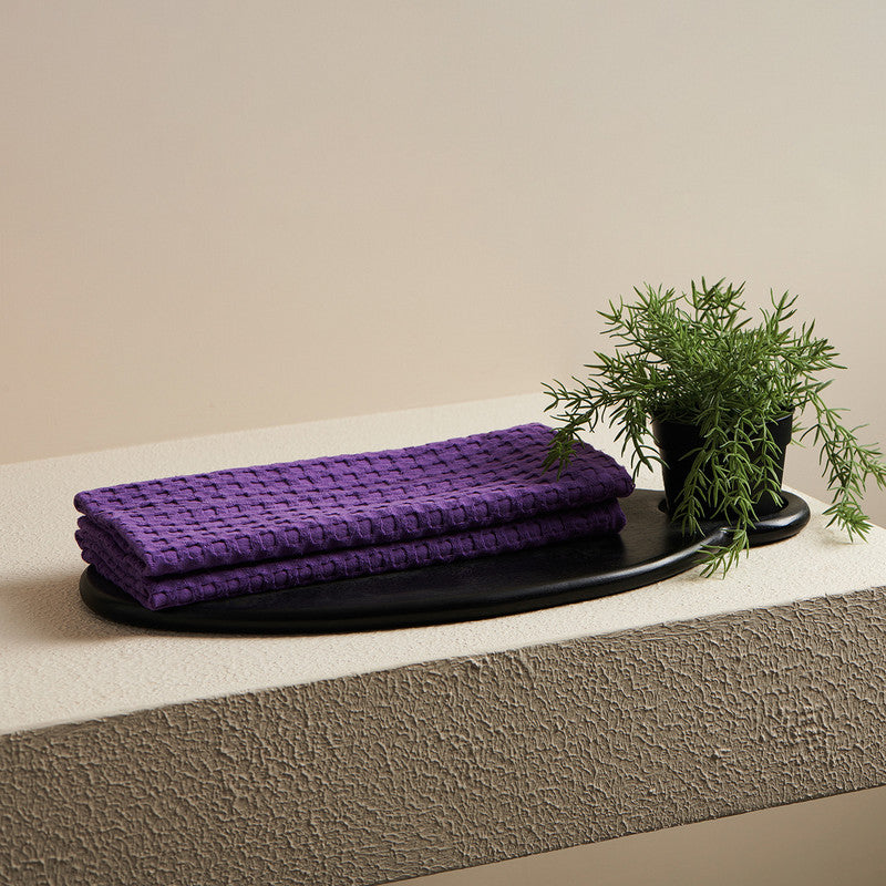 Cotton Hand Towel | Super-Absorbent | Purple | 40 x 60 cm