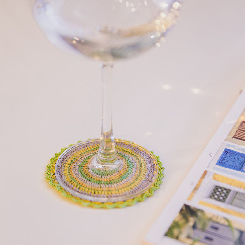 Crochet Table Coasters | Lime Green | Set of 6 By Samoolam
