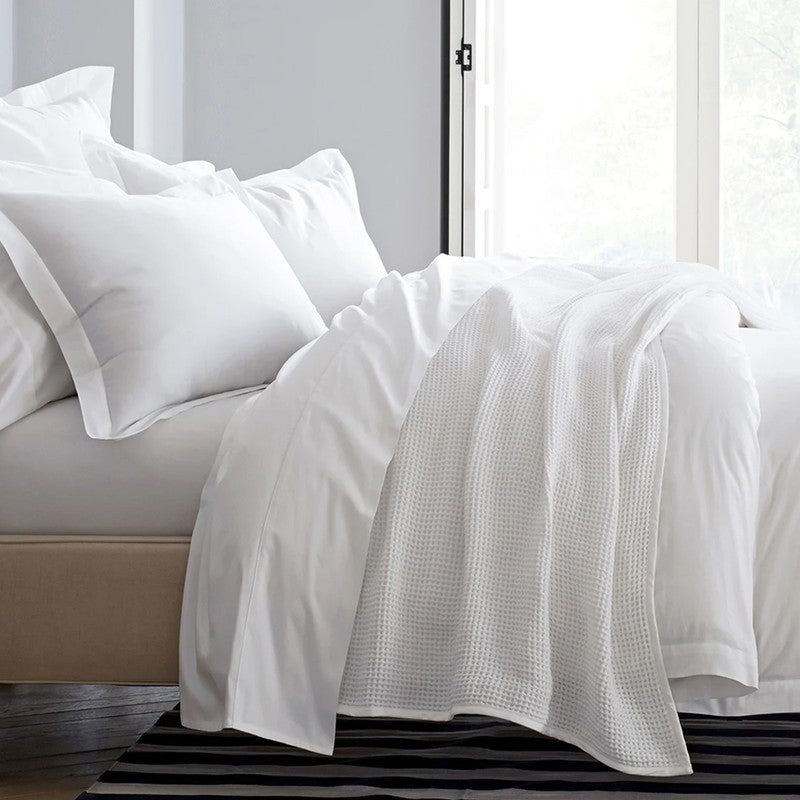 Organic Cotton Single Blanket | White By Amouve