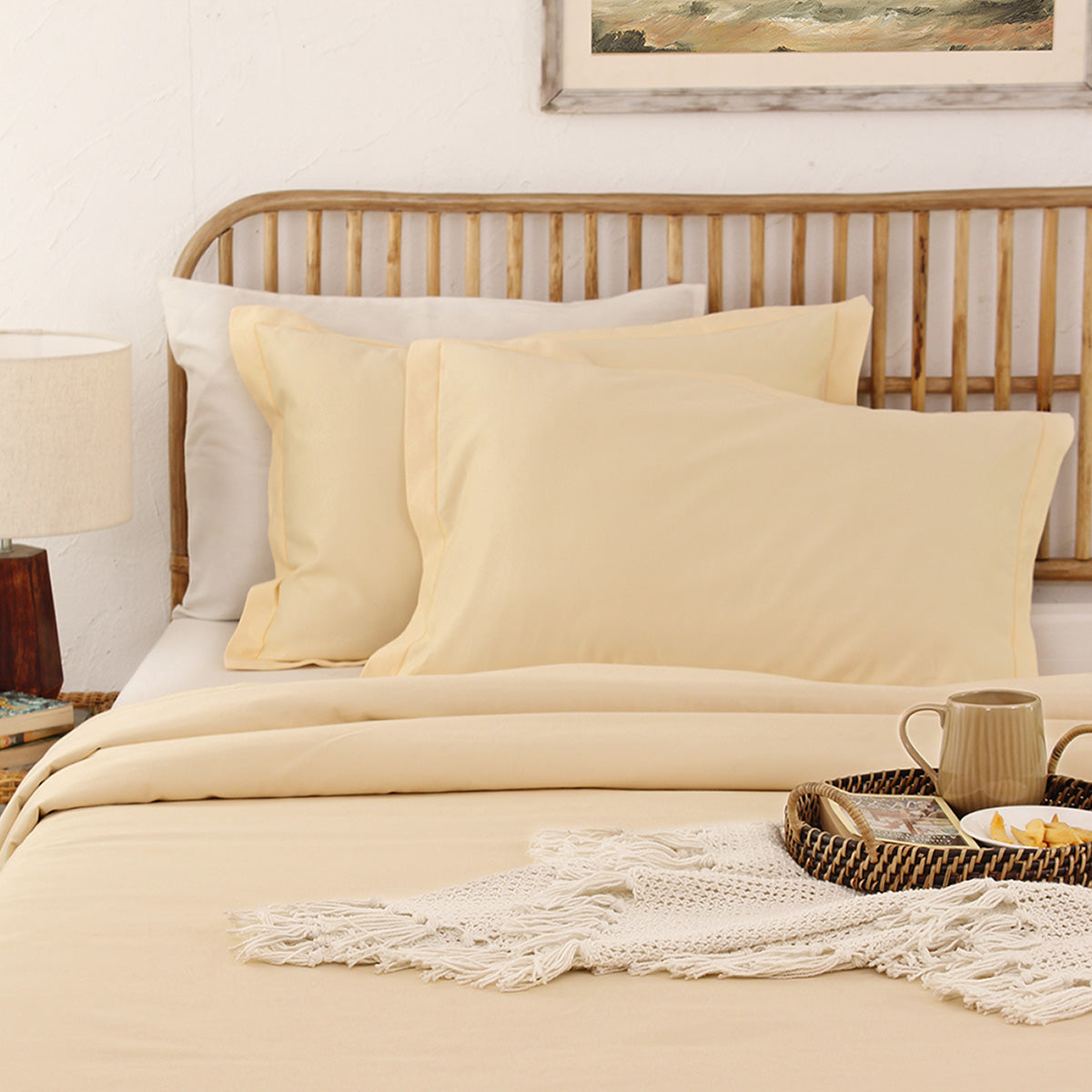 Cotton Duvet Covers | Solid Design | Beige