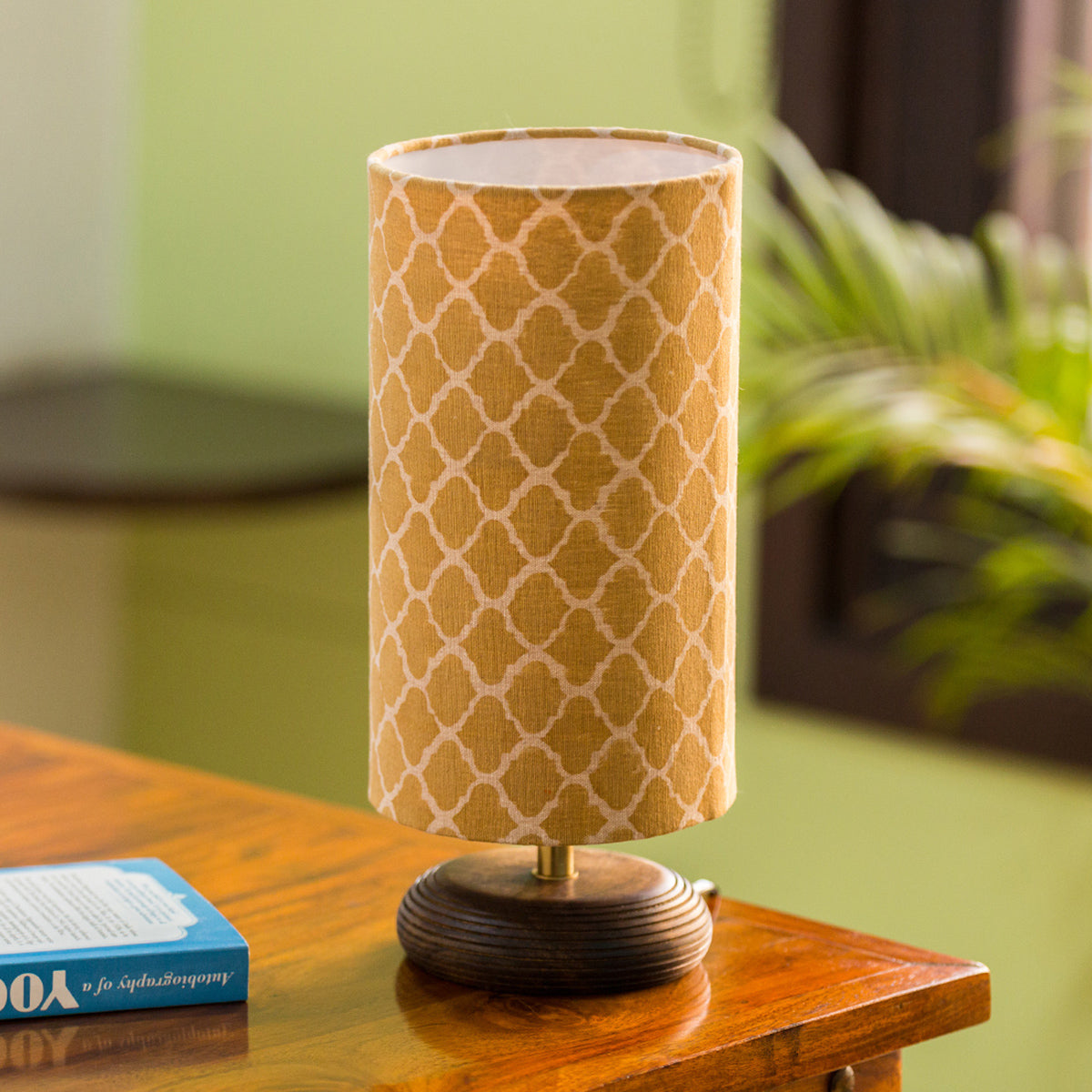 Wooden Table Lamp | Brown | 11 cm By ExclusiveLane