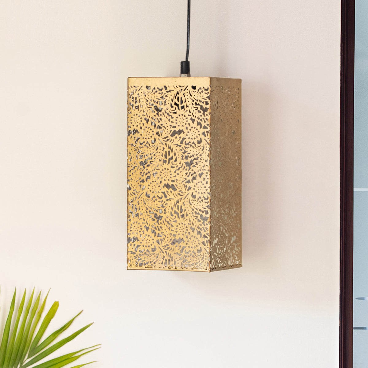 Iron Hanging Lamps | Beige | 18 cm By ExclusiveLane