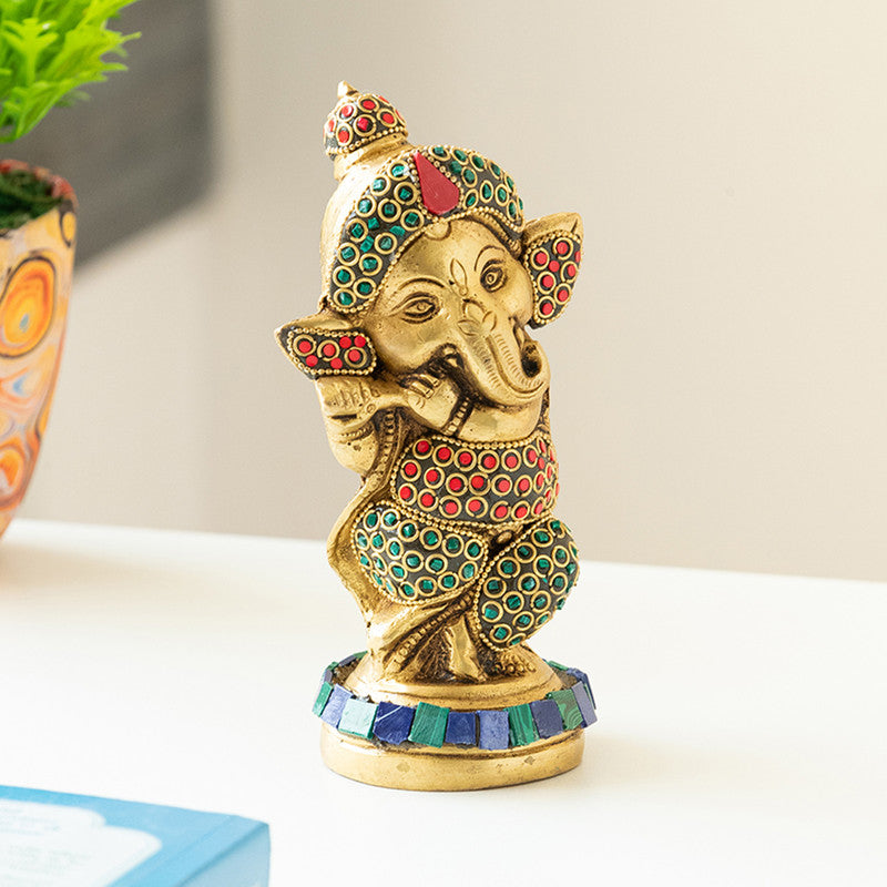 Brass Showpiece Idol Divine | Ganesha By ExclusiveLane