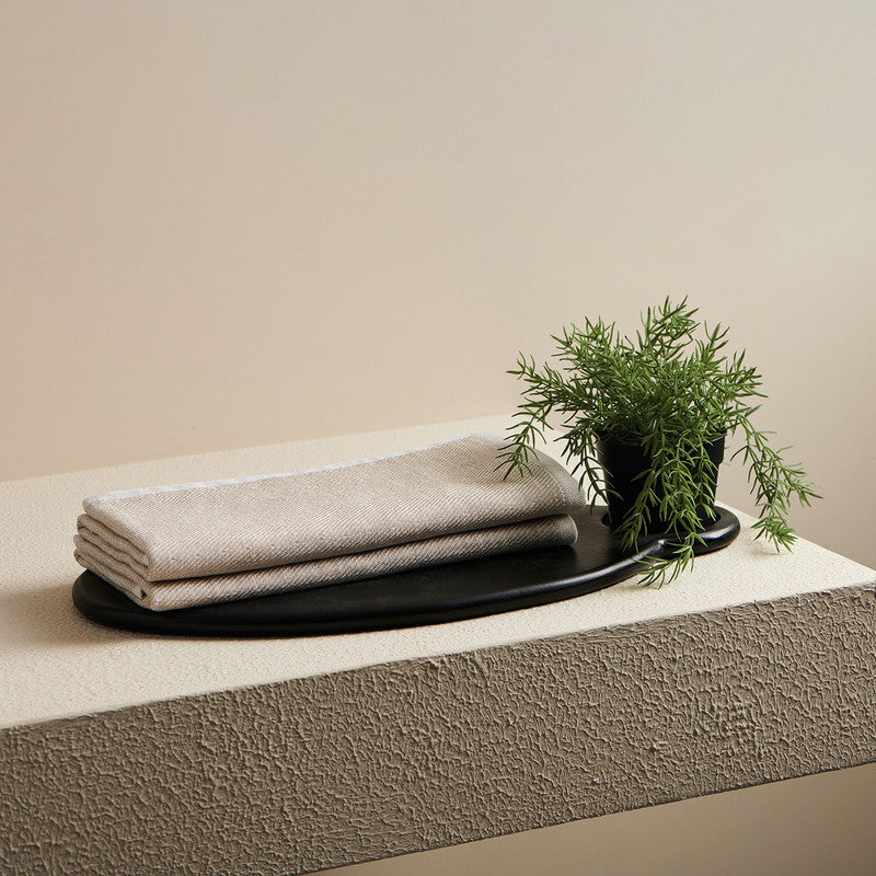 Bamboo Hand Towel | Bamboo Towel | Bamboo Cotton | Soft & Supple | Light Grey | 40 x 60 cm By Oodaii