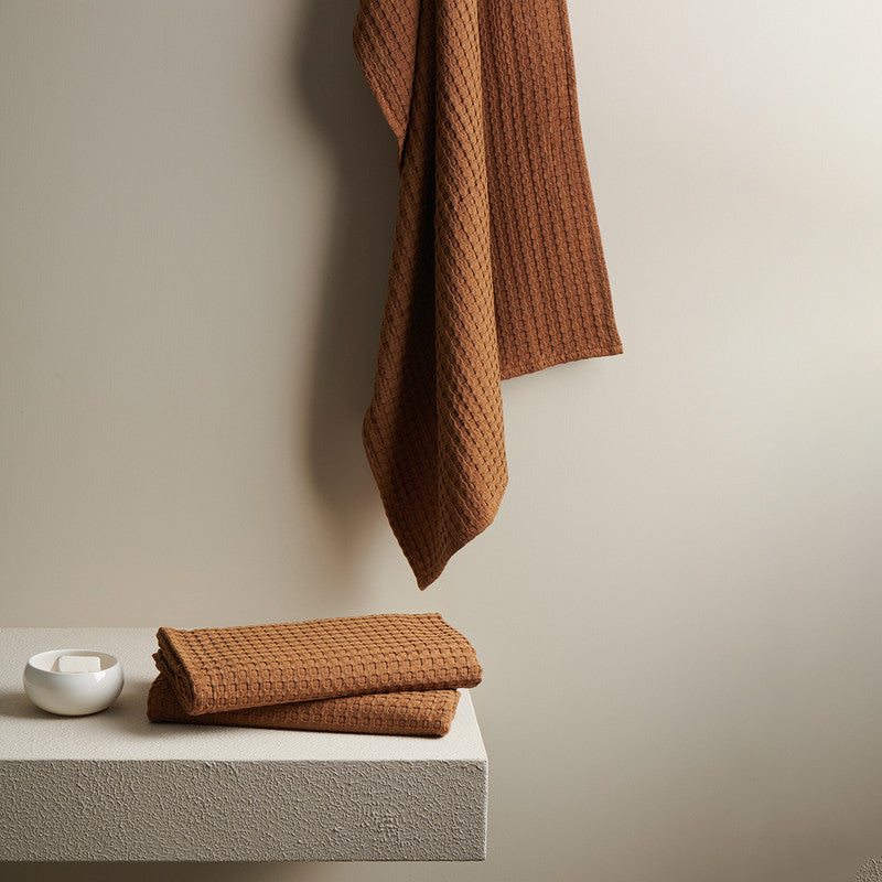 Bamboo Towel | Bath Towel | Bamboo Cotton | Brown | 70 x 140 cm By Oodaii