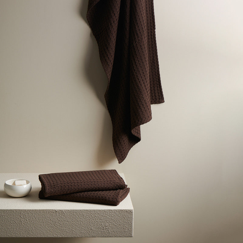 Bamboo Towel | Bath Towel | Bamboo Cotton | Dark Brown | 70 x 140 cm By Oodaii
