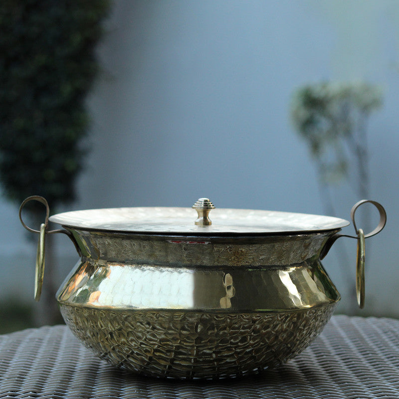 Brass Utensils | Brass Handi With Lid