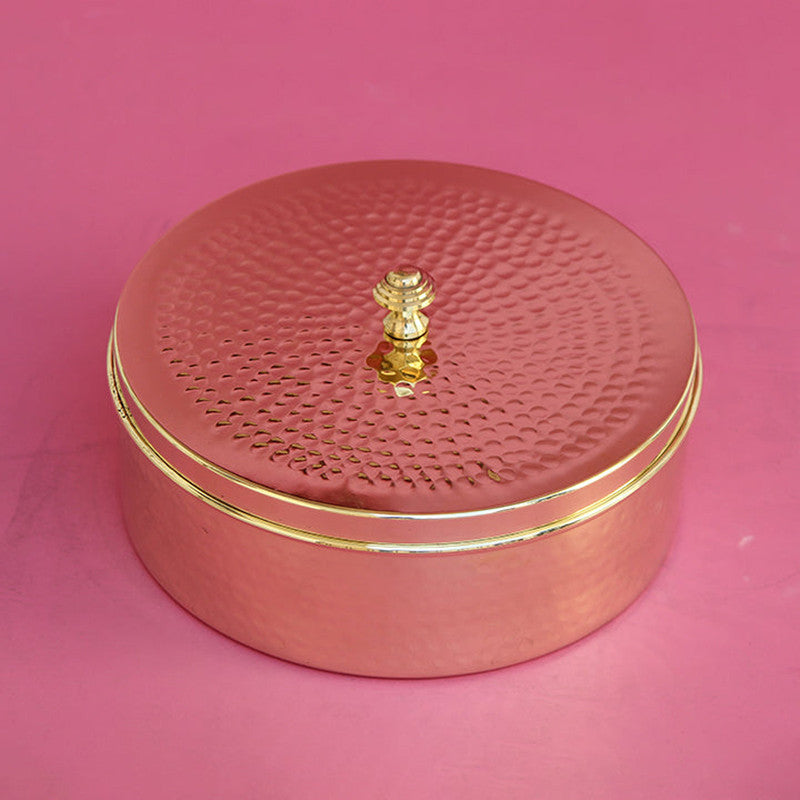 Brass Chapati Box By Indian Bartan