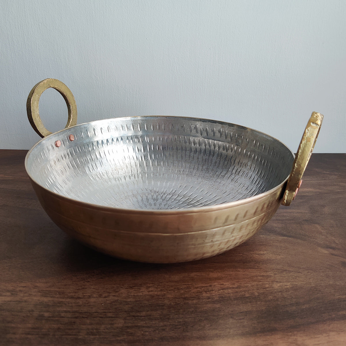 Brass Kadai With Tin Coating | 8 inch By Kansyam Metalex