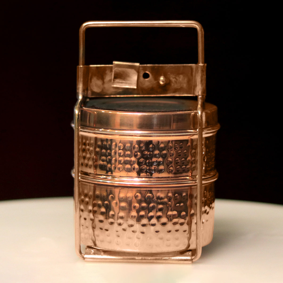 Copper Lunch Box | Set of 2 By Indian Bartan