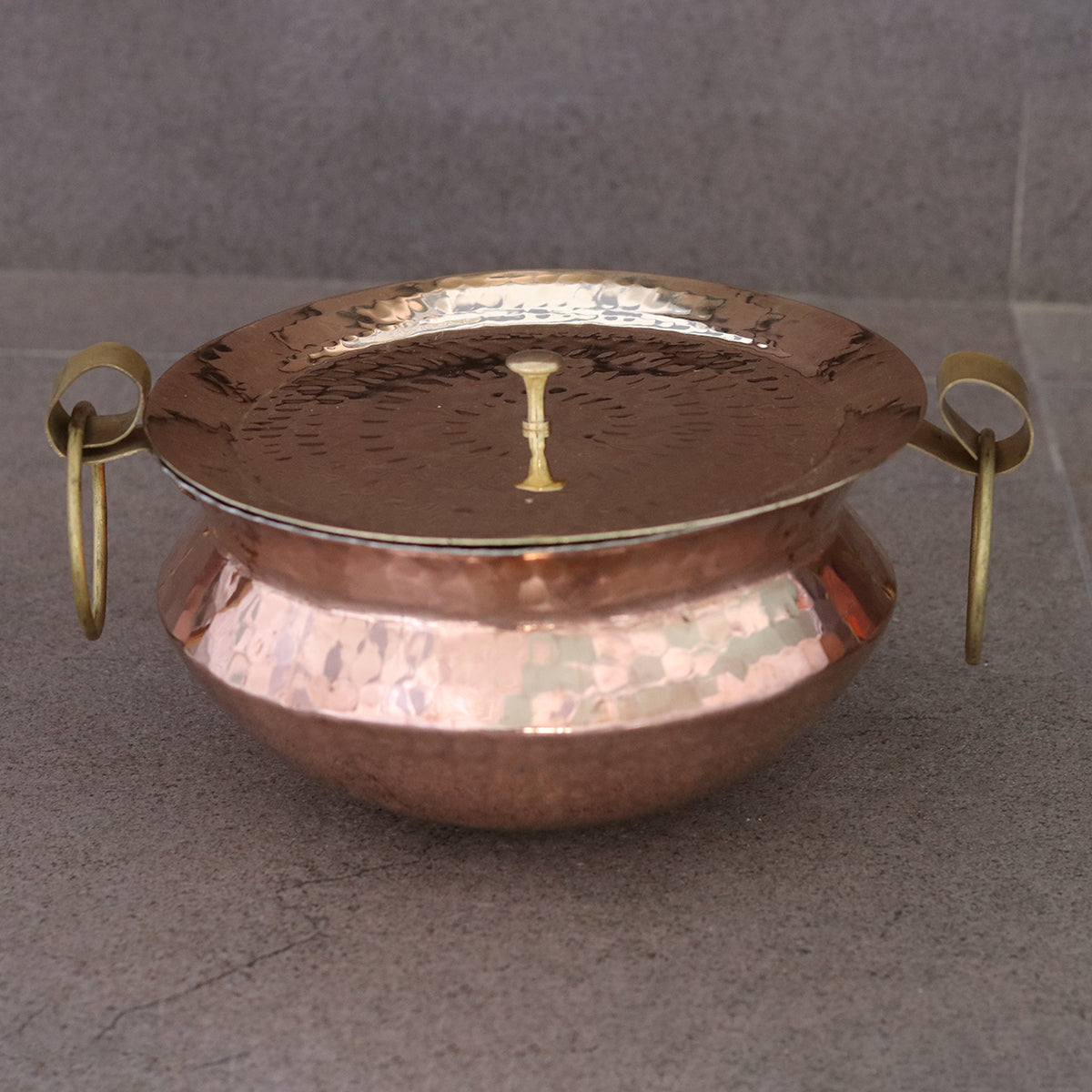 Copper Utensil | Handi with Lid By Indian Bartan