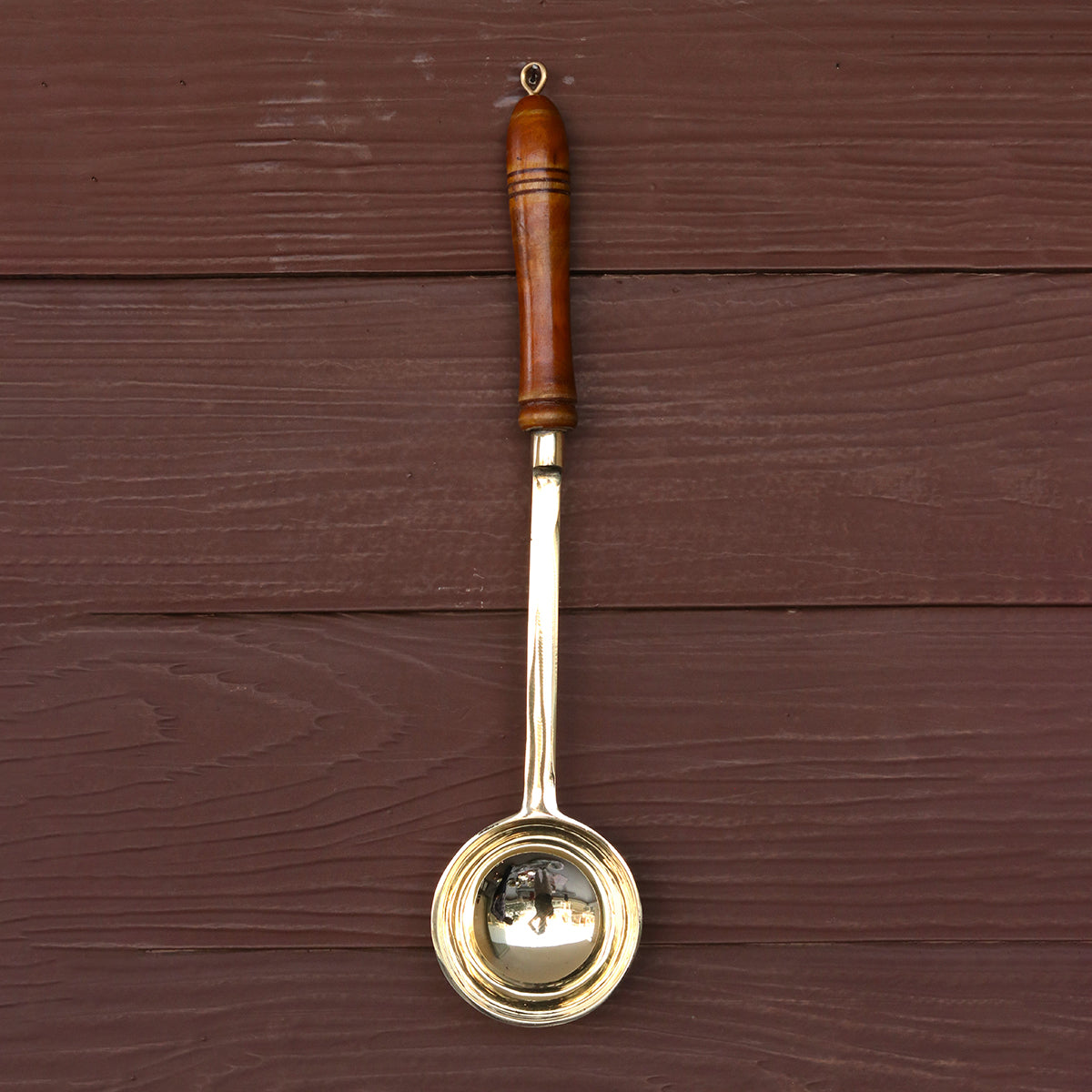 Brass Utensils | Ladle | 13.5 inches By Indian Bartan