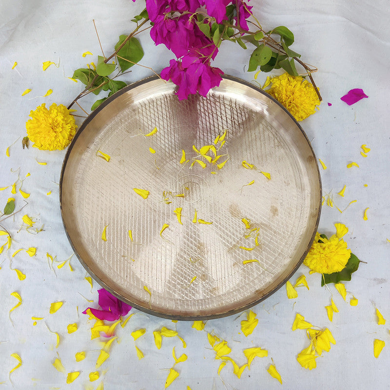 Kansa Thali | Bronze Utensils | 12 Inches