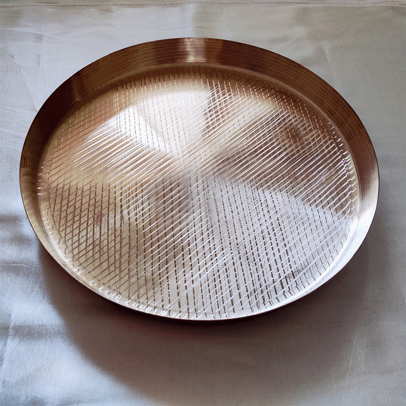 Bronze Plate | Kansa Thali | Bronze Utensils | 11 Inches By Kansyam Metalex