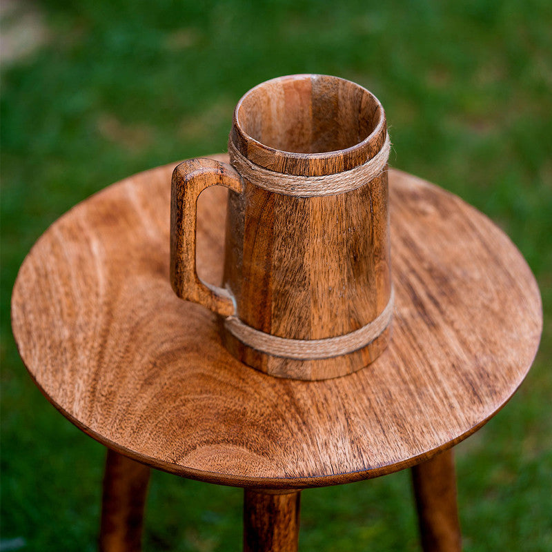 Mango Wood Mug | Brown | 800 ml By Araana Home