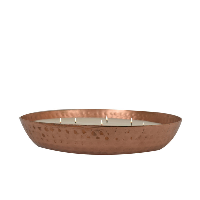 Copper Finish Scented Wax Urli Bowl | 10 Inches