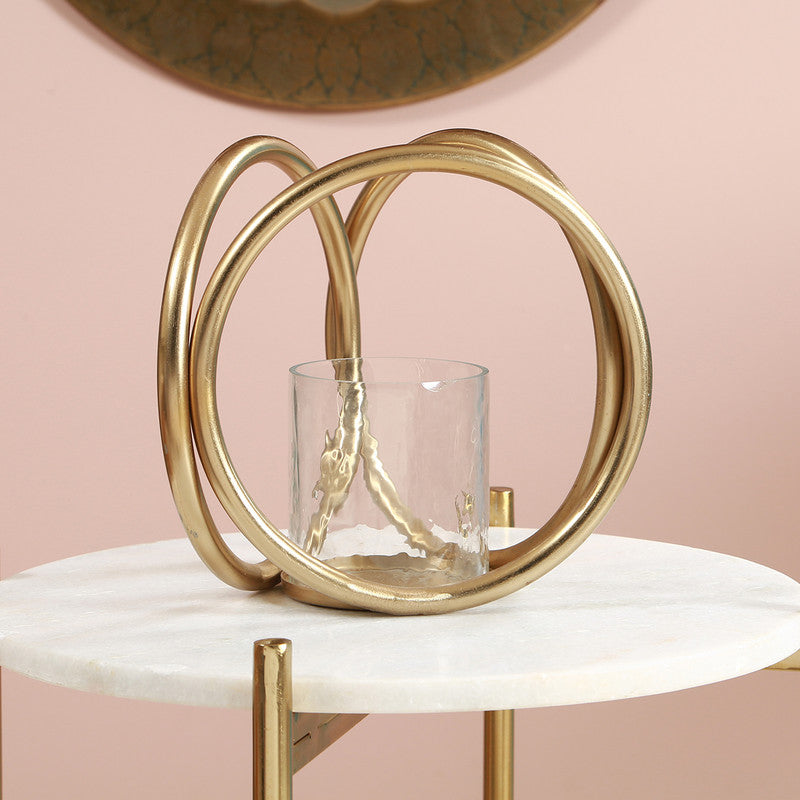 Candle Holder | Waves Sphere | 8.5 inch By Manor House