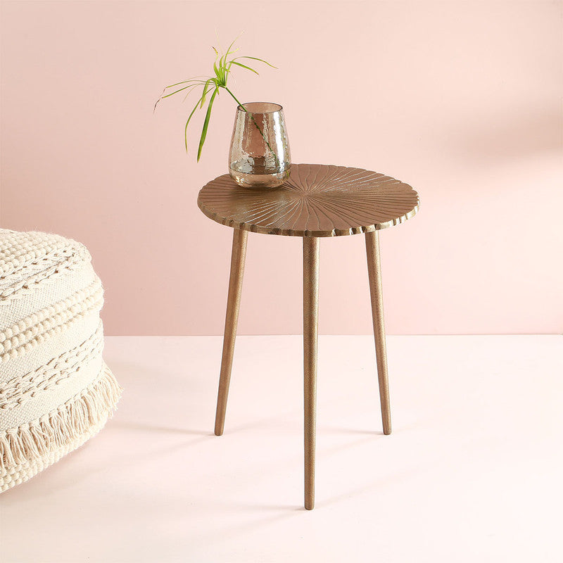 Antique Brass Finish Table