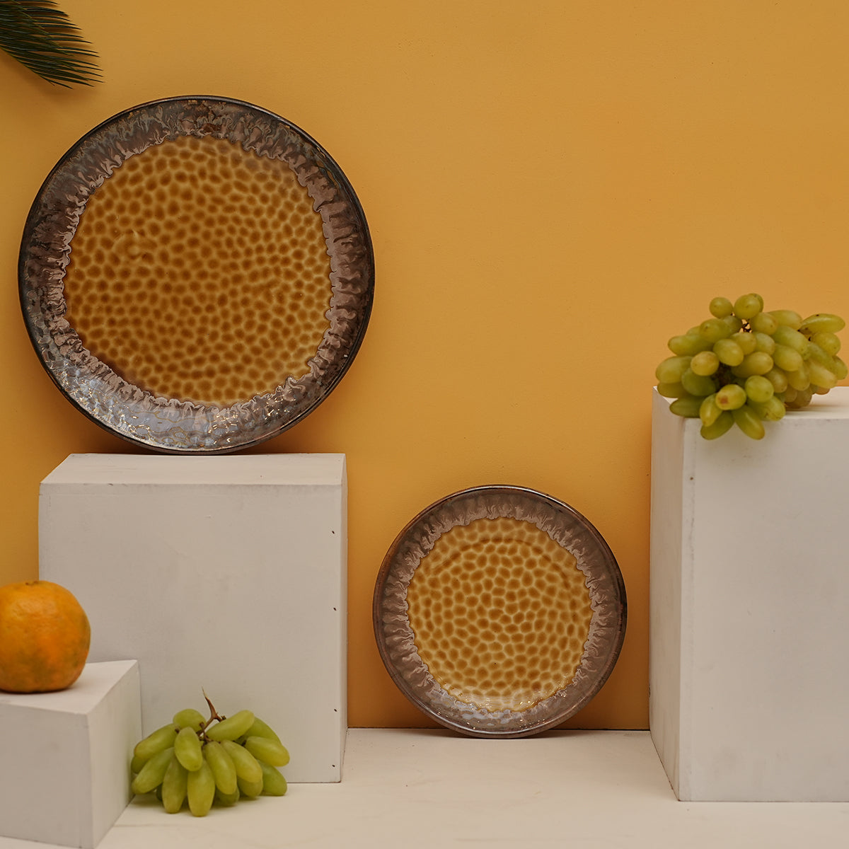 Ceramic Plate | Grey | Glossy Finish