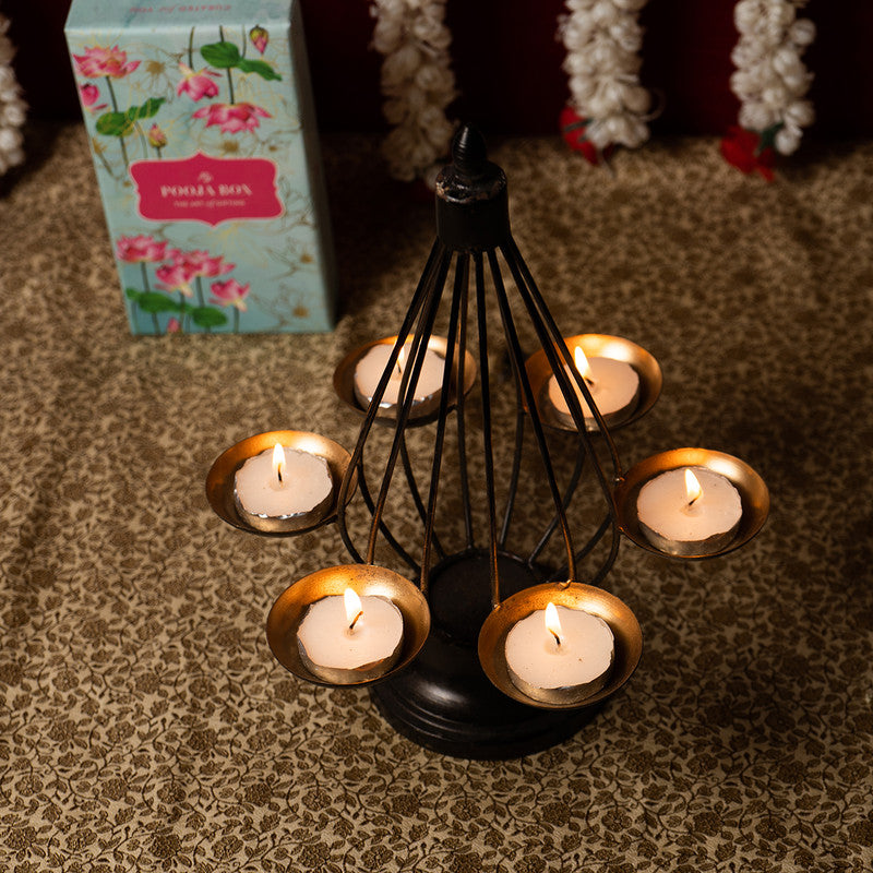 Iron Diya Stand | Tea Light Holders