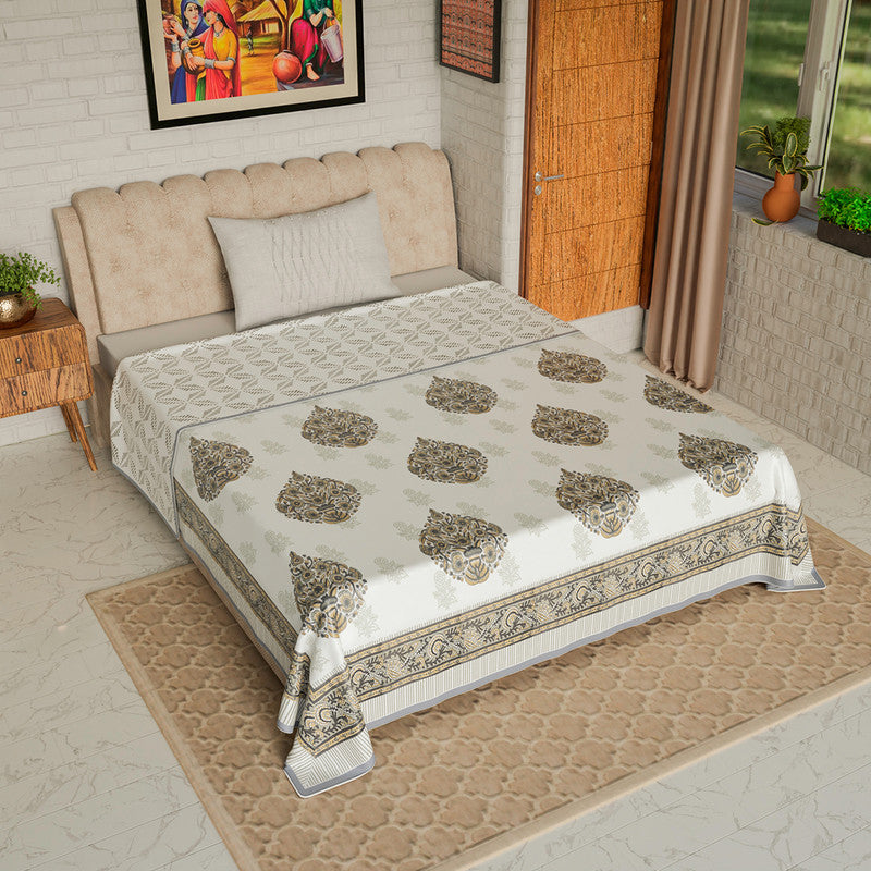 Mulmul Cotton Dohar | AC Blanket | Grey By Jaipur Dohar