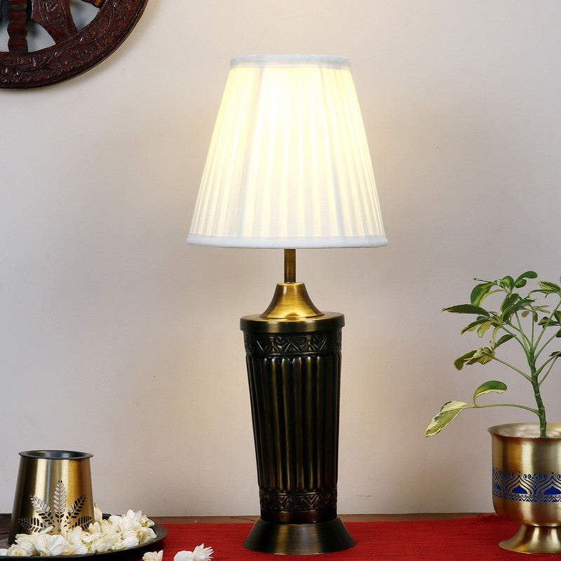 Iron Table Lamp | Bedside Lamp | Gold & Ivory