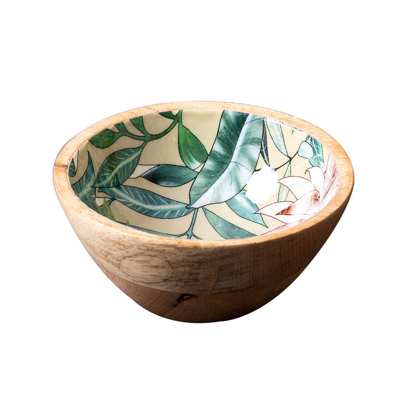 Wooden Serving Bowl | Mango Wood | Green By Nestroots