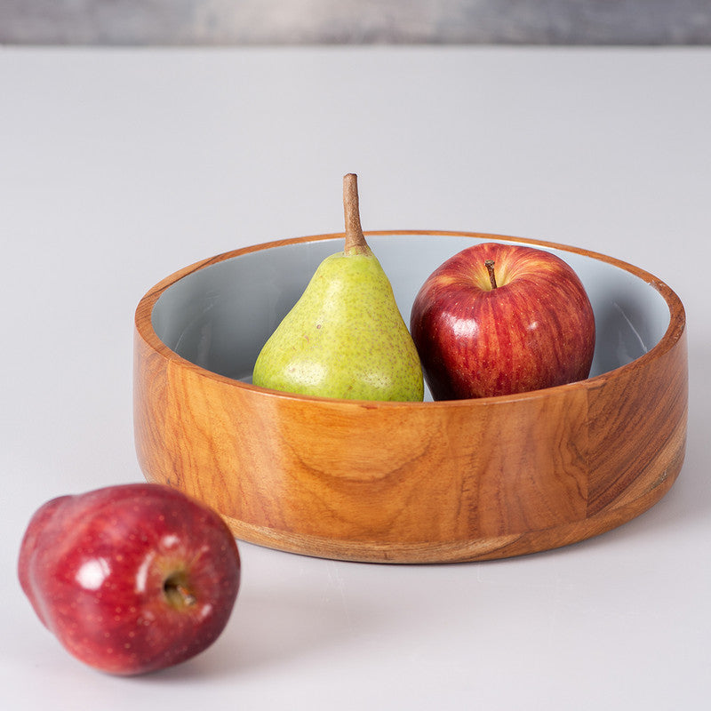 Wooden Bowls | Teak Wood | Grey