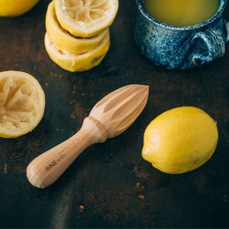 Wooden Hand Juicer | Beige By Onearth