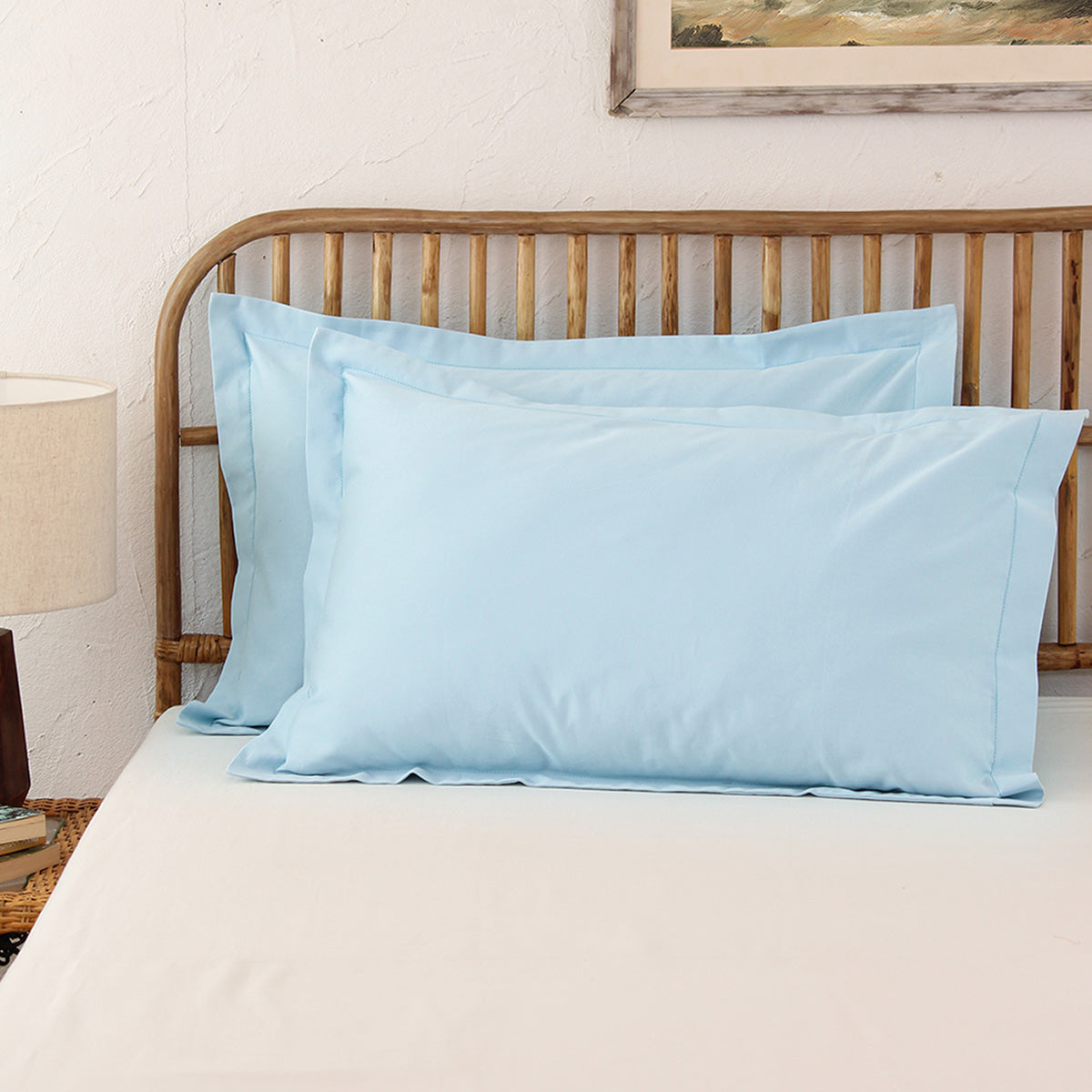 Cotton Pillow Covers | Solid Design | Blue