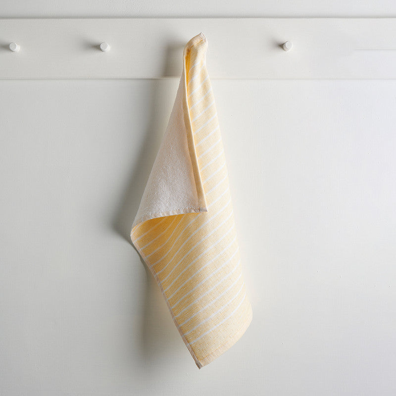 Cotton Hand Towel | Ultra-Soft | Yellow Stripes | 40 x 60 cm