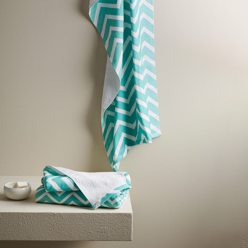 Cotton Bath Towel | Ultra-Soft | Blue | 70 x 140 cm By Oodaii