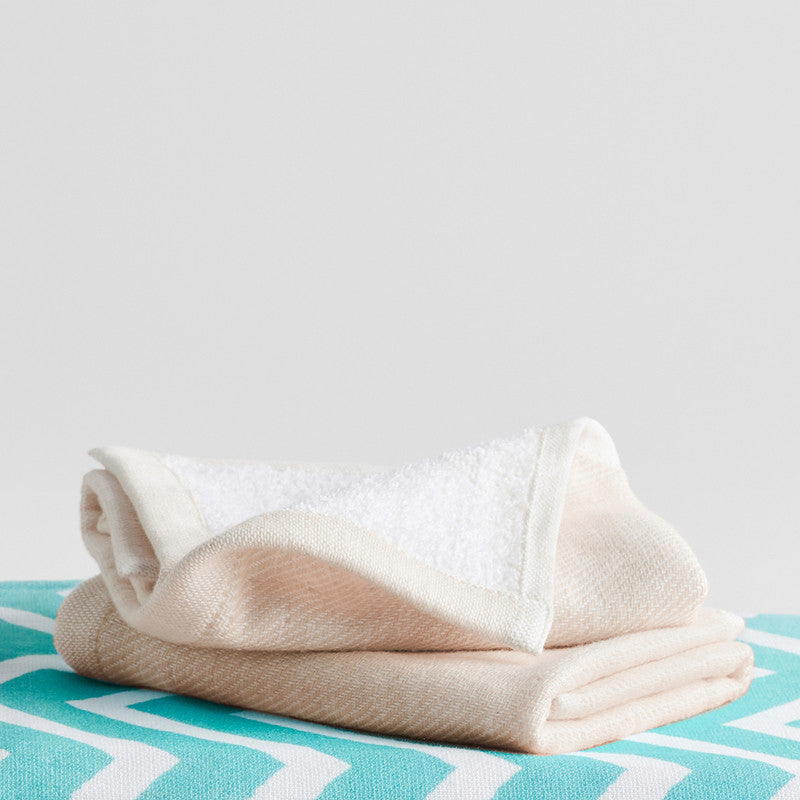 Cotton Face Towels | Ultra-Soft | Sand Beige | 30 x 30 cm | Set of 2