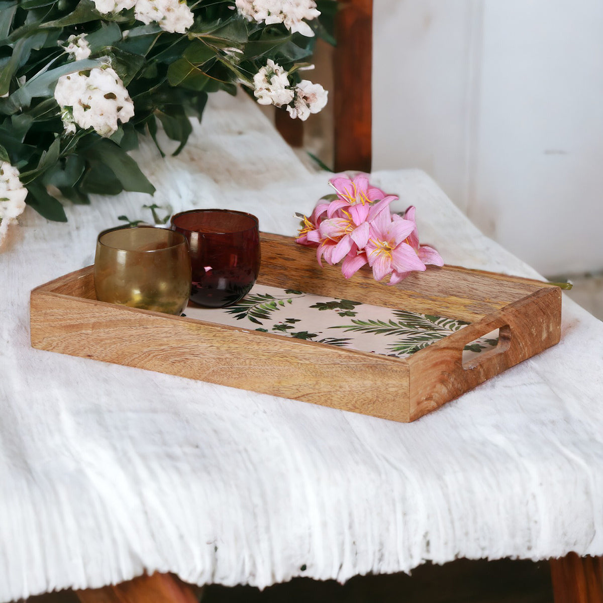Wood Leaf Tray