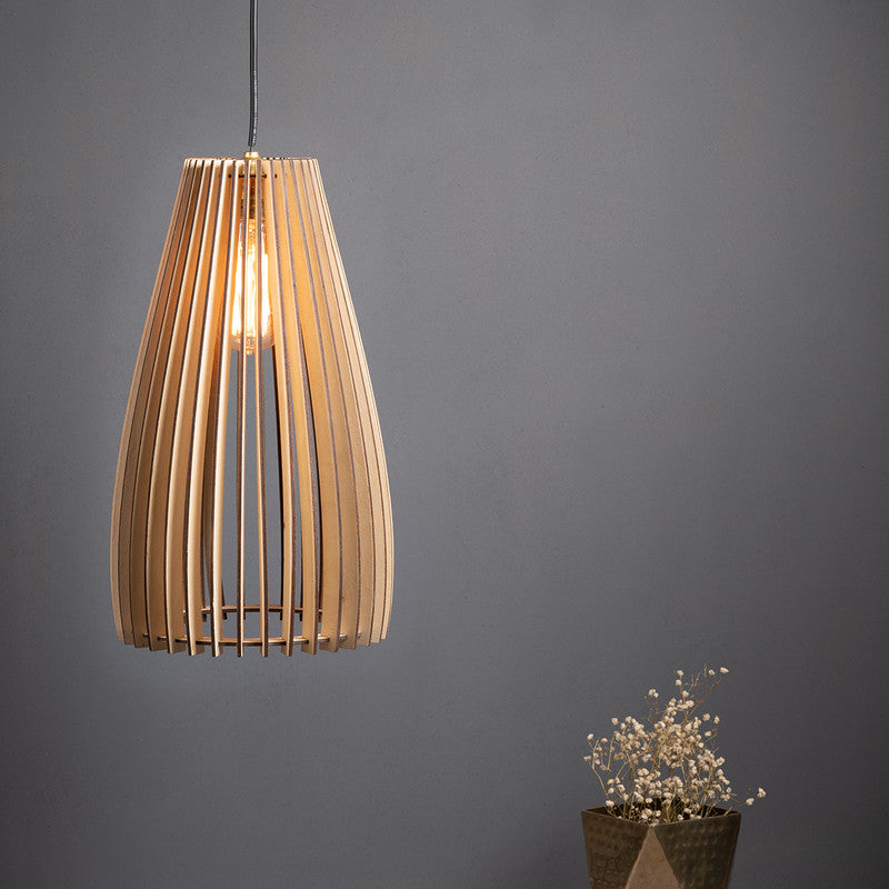 Birch Wood Ceiling Lamp | Aesthetic Styles | Beige By Think Artly