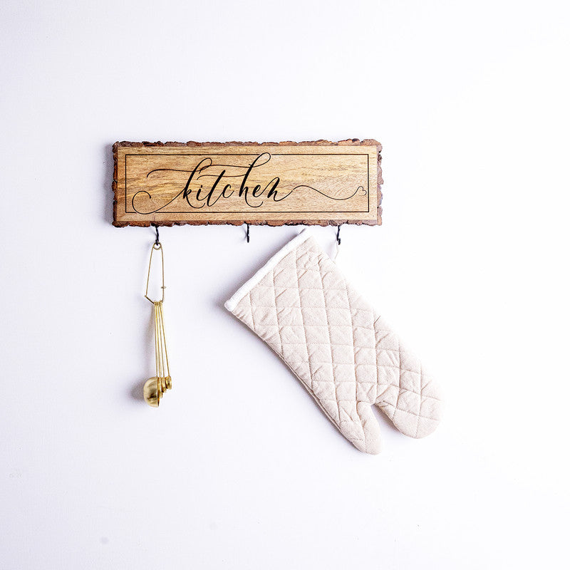 Wooden Wall Hanger for Kitchen | Brown
