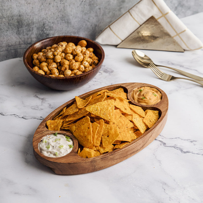 Acacia Wood Platter | Brown By Think Artly