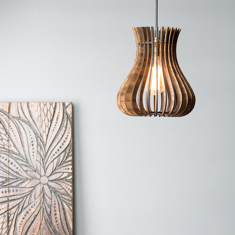 Pine Wood Lamp | Brown